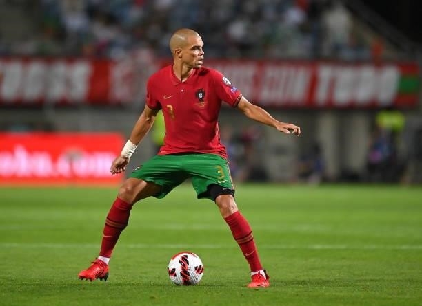 Faro , Portugal - 1 September 2021; Pepe of Portugal during the FIFA World Cup 2022 qualifying group A match between Portugal and Republic of Ireland...