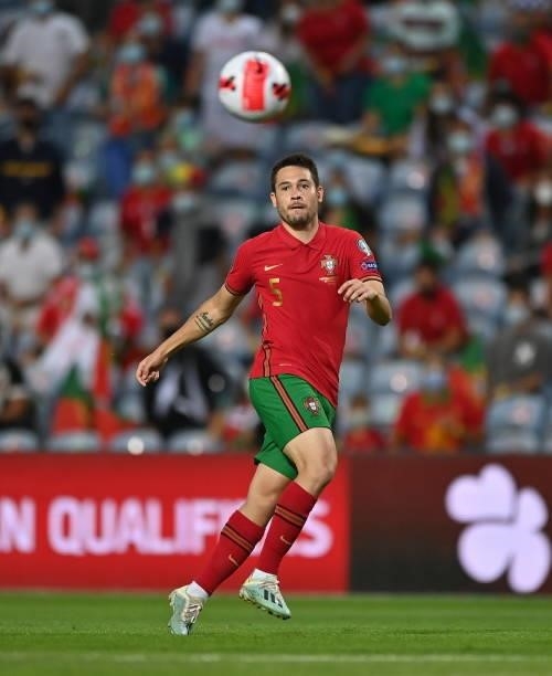 Faro , Portugal - 1 September 2021; Raphael Guerreiro of Portugal during the FIFA World Cup 2022 qualifying group A match between Portugal and...