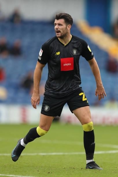 Connor Hall of Harrogate Town during the Sky Bet League Two match between Mansfield Town and Harrogate Town at One Call Stadium on September 4, 2021...