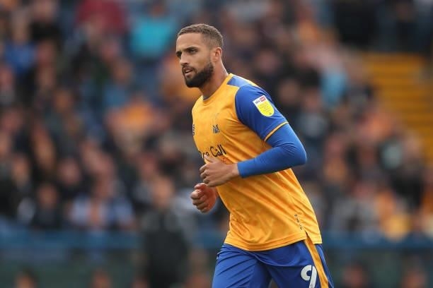 Jordan Bowery of Mansfield Town during the Sky Bet League Two match between Mansfield Town and Harrogate Town at One Call Stadium on September 4,...