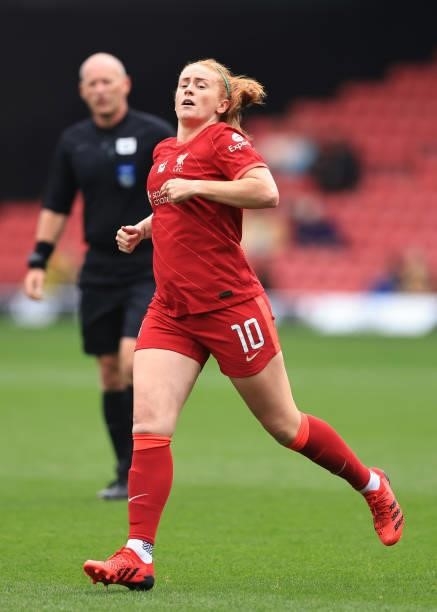 Rachel Furness of Liverpool during the Barclays FA Women's Championship between Watford Ladies and Liverpool Women at Vicarage Road on September 4,...