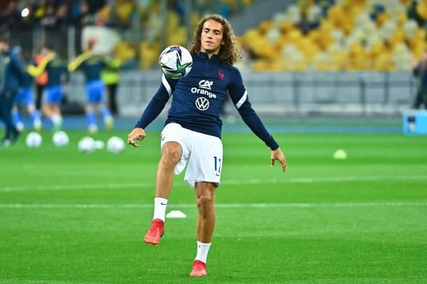 Matteo GUENDOUZI of France during the FIFA World Cup 2022 Qatar qualifying match between Ukraine and France at Olympic Stadium on September 4, 2021...