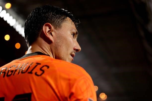 Steven Berghuis of Holland during the World Cup Qualifier match between Holland v Montenegro at the Philips Stadium on September 4, 2021 in Eindhoven...