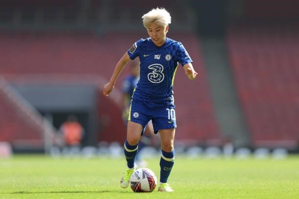 Ji So-Yun of Chelsea during the Barclays FA Women's Super League match between Arsenal Women and Chelsea Women at Emirates Stadium on September 5,...