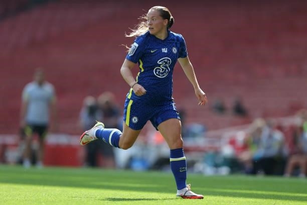 Fran Kirby of Chelsea during the Barclays FA Women's Super League match between Arsenal Women and Chelsea Women at Emirates Stadium on September 5,...