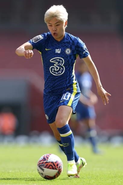 Ji So-Yun of Chelsea during the Barclays FA Women's Super League match between Arsenal Women and Chelsea Women at Emirates Stadium on September 5,...