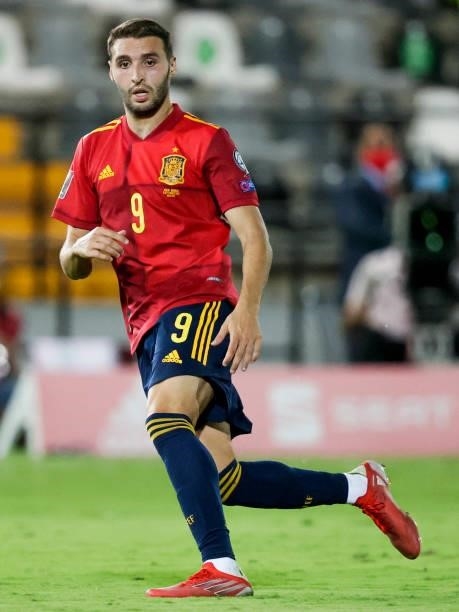 Abel Ruiz of Spain during the World Cup Qualifier match between Spain v Georgia at the Estadio La Cartuja on September 5, 2021 in Seville Spain