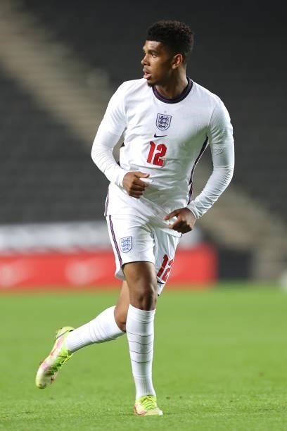 Tyreece John-Jules of England during the UEFA Under 21 Qualifier match between England and Kosovo U21 at Stadium mk on September 7, 2021 in Milton...