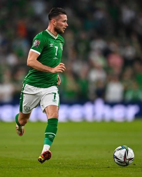 Dublin , Ireland - 7 September 2021; Alan Browne of Republic of Ireland during the FIFA World Cup 2022 qualifying group A match between Republic of...
