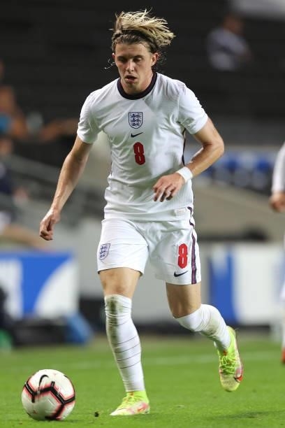 Conor Gallagher of England during the UEFA Under 21 Qualifier match between England and Kosovo U21 at Stadium mk on September 7, 2021 in Milton...
