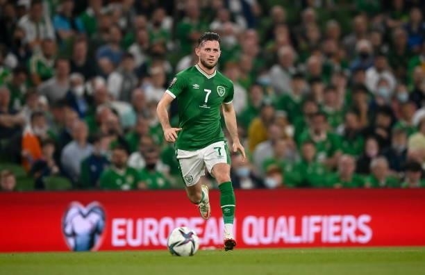 Dublin , Ireland - 7 September 2021; Alan Browne of Republic of Ireland during the FIFA World Cup 2022 qualifying group A match between Republic of...