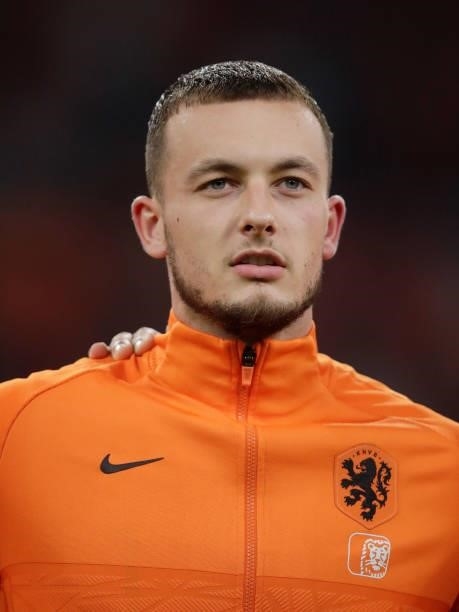 Justin Bijlow of Holland during the World Cup Qualifier match between Holland v Turkey at the Johan Cruijff Arena on September 7, 2021 in Amsterdam...