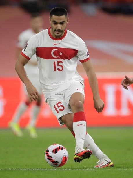 Ozan Kabak of Turkey during the World Cup Qualifier match between Holland v Turkey at the Johan Cruijff Arena on September 7, 2021 in Amsterdam...