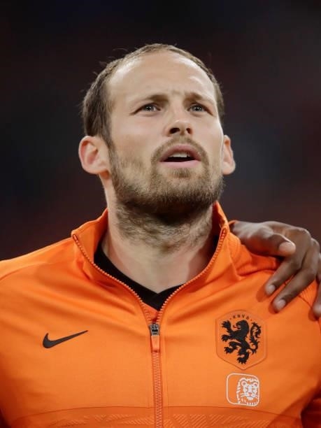 Daley Blind of Holland during the World Cup Qualifier match between Holland v Turkey at the Johan Cruijff Arena on September 7, 2021 in Amsterdam...