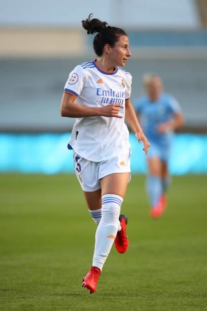 Ivana of Real Madrid Femenino during the UEFA Women's Champions League fixture between Manchester City and Real Madrid at The Academy Stadium on...