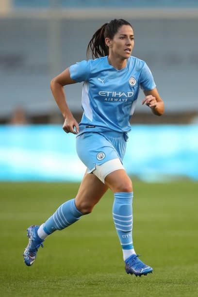 Vicky Losada of Manchester City Women during the UEFA Women's Champions League fixture between Manchester City and Real Madrid at The Academy Stadium...