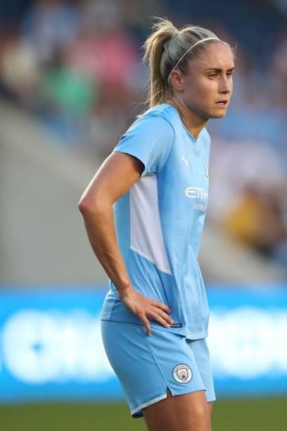 Steph Houghton of Manchester City Women during the UEFA Women's Champions League fixture between Manchester City and Real Madrid at The Academy...