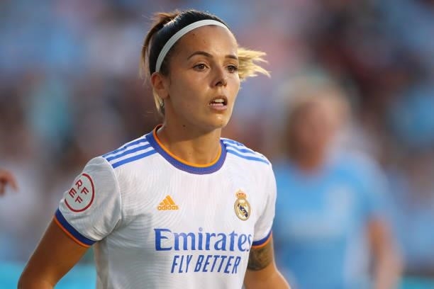 Zornoza of Real Madrid Femenino during the UEFA Women's Champions League fixture between Manchester City and Real Madrid at The Academy Stadium on...