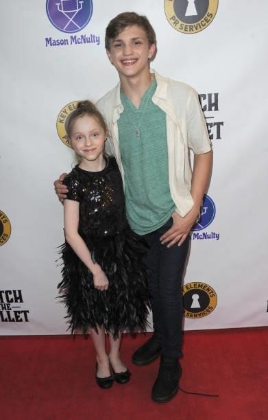 Estella Volturo and Mason McNulty arrive for the Red Carpet Screening Of "Catch The Bullet