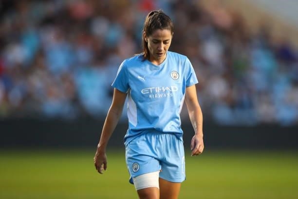 Vicky Losada of Manchester City Women during the UEFA Women's Champions League fixture between Manchester City and Real Madrid at The Academy Stadium...