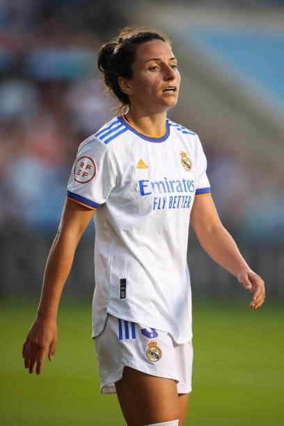 Ivana of Real Madrid Femenino during the UEFA Women's Champions League fixture between Manchester City and Real Madrid at The Academy Stadium on...
