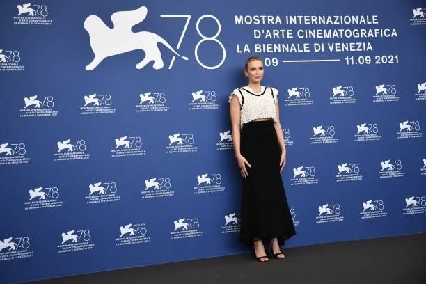 British actress Jodie Comer attends a photocall for the film "The Last Duel