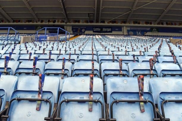 General view before the Premier League match between Leicester City and Manchester City at King Power Stadium on September 11, 2021 in Leicester,...