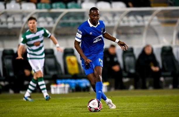 Dublin , Ireland - 10 September 2021; Prince Mutswunguma of Waterford during the SSE Airtricity League Premier Division match between Shamrock Rovers...