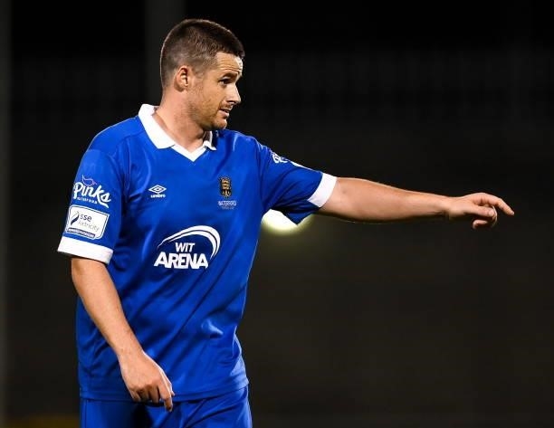 Dublin , Ireland - 10 September 2021; Eddie Nolan of Waterford during the SSE Airtricity League Premier Division match between Shamrock Rovers and...