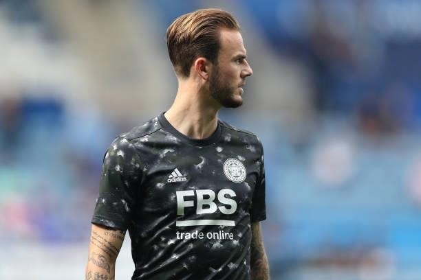 James Maddison of Leicester City during the Premier League match between Leicester City and Manchester City at The King Power Stadium on September...