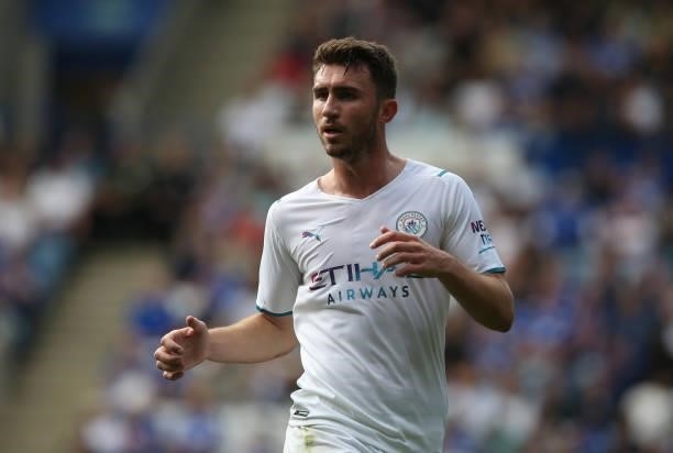Manchester City's Aymeric Laporte during the Premier League match between Leicester City and Manchester City at The King Power Stadium on September...