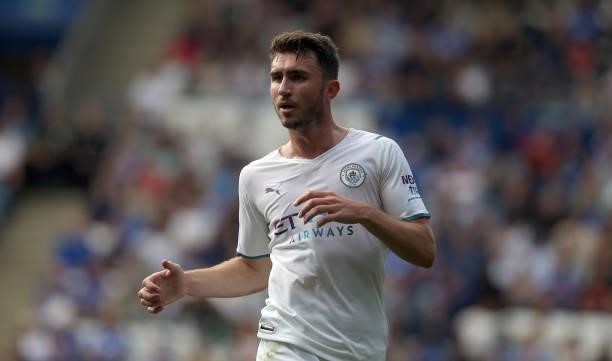 Manchester City's Aymeric Laporte during the Premier League match between Leicester City and Manchester City at The King Power Stadium on September...