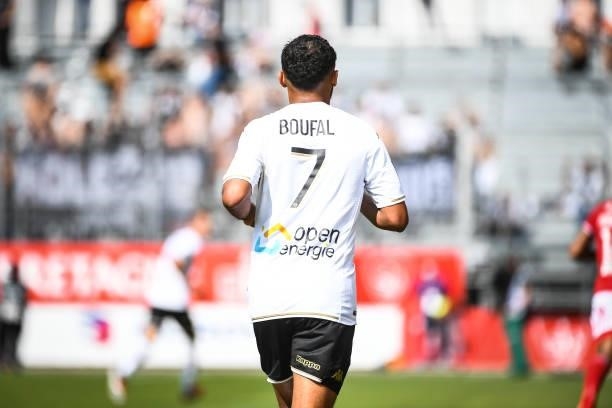 Sofiane BOUFAL of Angers during the Ligue 1 Uber Eats match between Brest and Angers at Stade Francis Le Ble on September 12, 2021 in Brest, France.