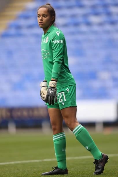 Rhiannon Stewart of Reading during the Barclays FA Women's Super League match between Reading Women and Arsenal Women at Select Car Leasing Stadium...