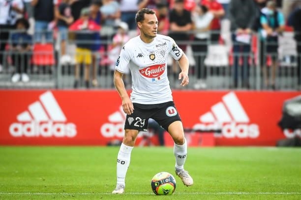 Vincent MANCEAU of Angers during the Ligue 1 Uber Eats match between Brest and Angers at Stade Francis Le Ble on September 12, 2021 in Brest, France.
