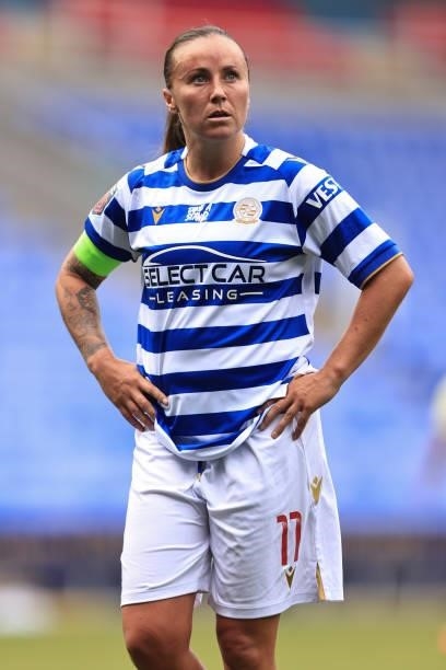 Natasha Harding of Reading during the Barclays FA Women's Super League match between Reading Women and Arsenal Women at Select Car Leasing Stadium on...