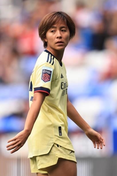 Mana Iwabuchi of Arsenal during the Barclays FA Women's Super League match between Reading Women and Arsenal Women at Select Car Leasing Stadium on...