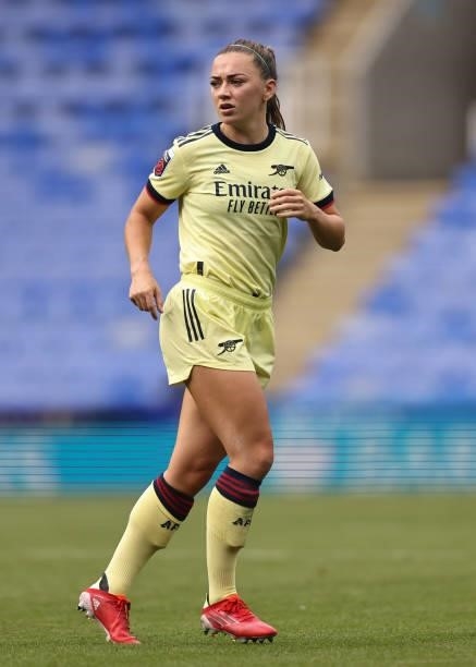 Katie McCabe of Arsenal during the Barclays FA Women's Super League match between Reading Women and Arsenal Women at Select Car Leasing Stadium on...