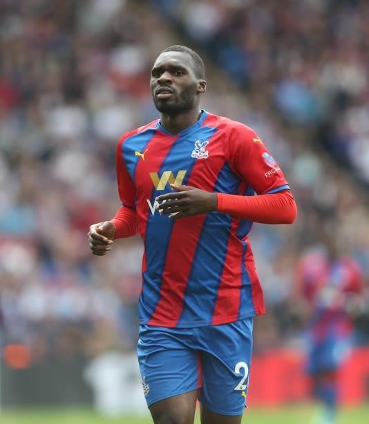 Crystal Palace's Christian Benteke during the Premier League match between Crystal Palace and Tottenham Hotspur at Selhurst Park on September 11,...