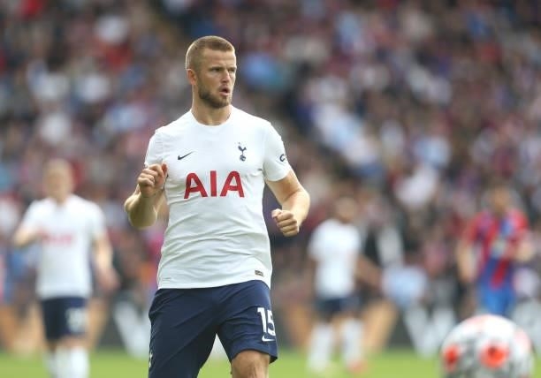 Tottenham Hotspur's Eric Dier during the Premier League match between Crystal Palace and Tottenham Hotspur at Selhurst Park on September 11, 2021 in...