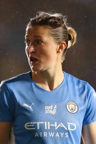 Ellen White of Manchester City Women during the Barclays FA Women's Super League match between Manchester City Women and Tottenham Hotspur Women at...