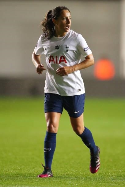 Maeva Clemaron of Tottenham Hotspur Women during the Barclays FA Women's Super League match between Manchester City Women and Tottenham Hotspur Women...