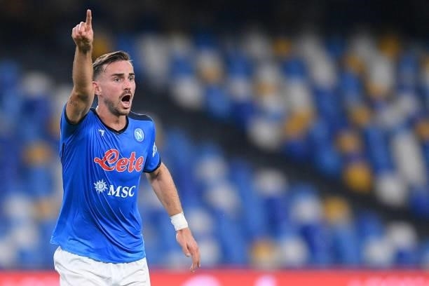 Fabian Ruiz, gestures during the Serie A match between SSC Napoli and FC Juventus at Stadio Diego Armando Maradona, Napoli, Italy on 11 September...