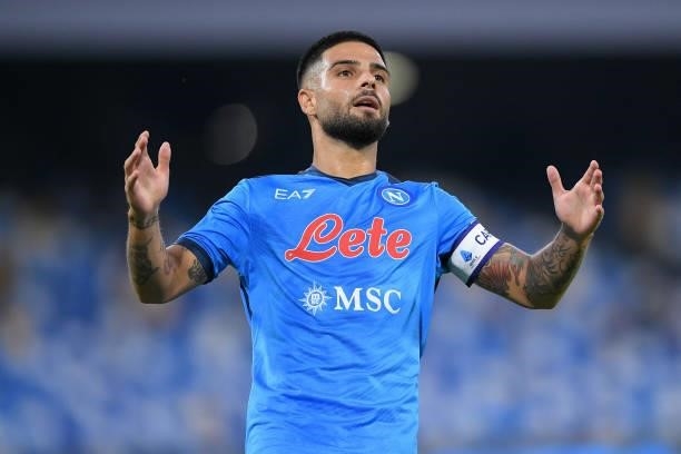 Lorenzo Insigne of SSC Napoli looks dejected during the Serie A match between SSC Napoli and FC Juventus at Stadio Diego Armando Maradona, Napoli,...