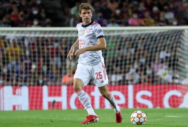 Thomas Mueller during the match between FC Barcelona and FC Bayern Munich, corresponding to the week 1 of the group A of the UEFA Champions League,...