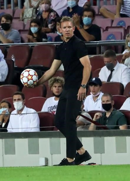 Julian Nagelsman during the match between FC Barcelona and FC Bayern Munich, corresponding to the week 1 of the group A of the UEFA Champions League,...
