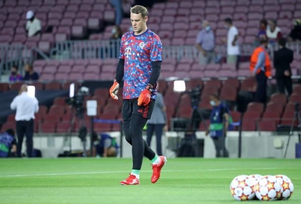 Manuel Neuer during the match between FC Barcelona and FC Bayern Munich, corresponding to the week 1 of the group A of the UEFA Champions League,...