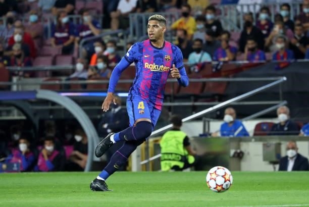 Ronald Araujo during the match between FC Barcelona and FC Bayern Munich, corresponding to the week 1 of the group A of the UEFA Champions League,...