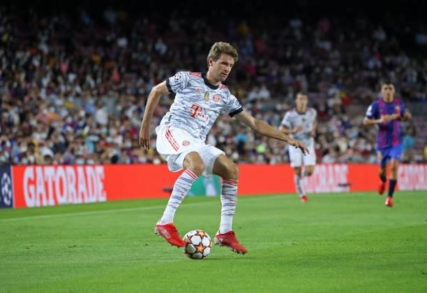 Thomas Mueller during the match between FC Barcelona and FC Bayern Munich, corresponding to the week 1 of the group A of the UEFA Champions League,...