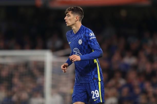 Kai Havertz of Chelsea during the UEFA Champions League group H match between Chelsea FC and Zenit St. Petersburg at Stamford Bridge on September 14,...